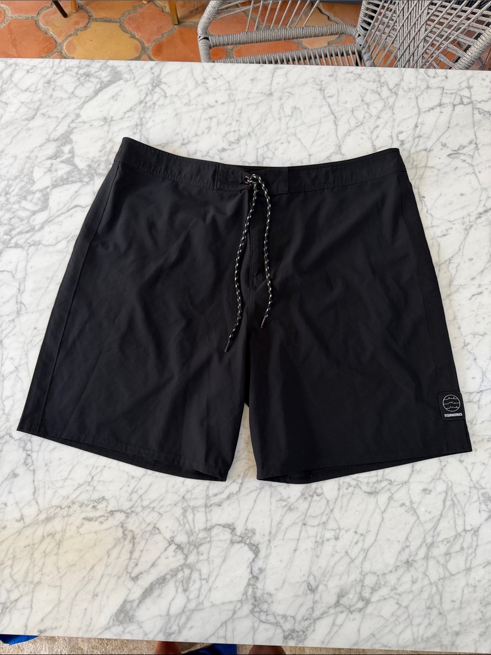 FISHWORKS BOARDSHORT Men’s Sz XXL CREW STRETCH 9”